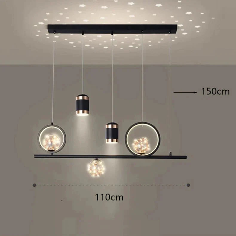 Luminaire Suspension finition élégante dorée – Référence : Mariselle4823-Luminaire Suspendu - Nexa Lights