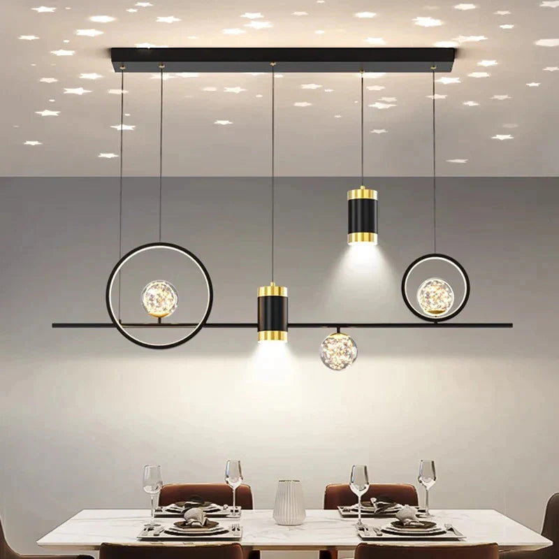 Luminaire Suspension finition élégante dorée – Référence : Mariselle4823-Luminaire Suspendu - Nexa Lights