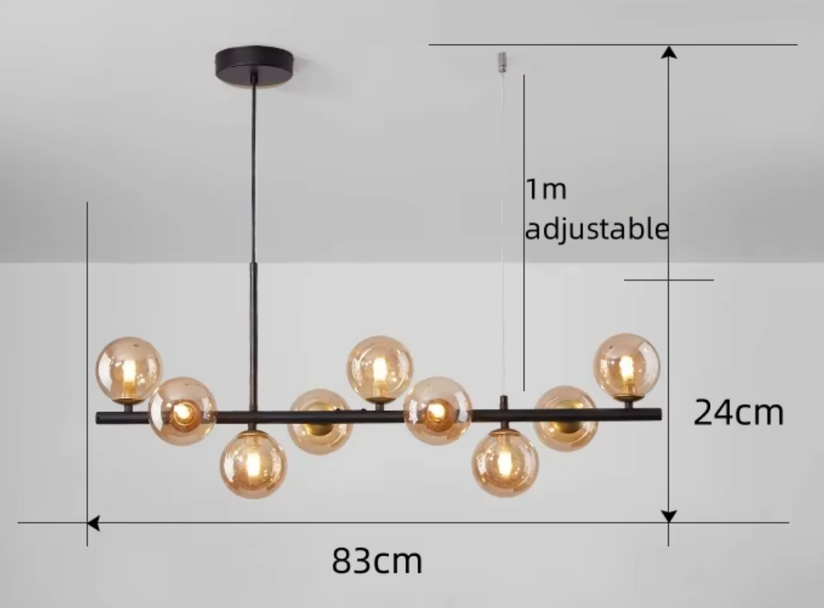 Luminaire Suspension finition élégante dorée – Référence : Miran4826-Luminaire Suspendu - Nexa Lights