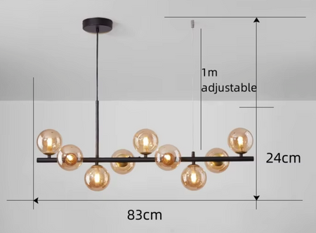 Luminaire Suspension finition élégante dorée – Référence : Miran4826-Luminaire Suspendu - Nexa Lights