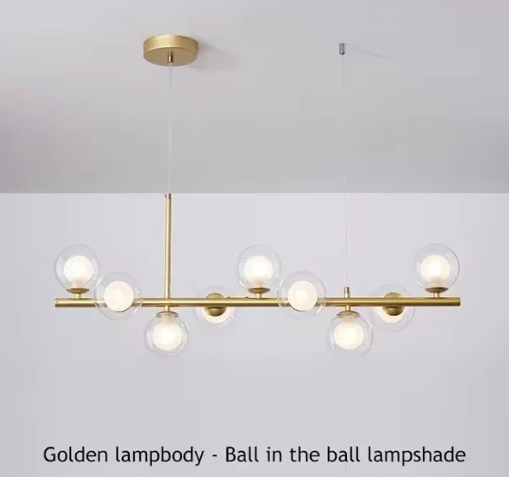 Luminaire Suspension finition élégante dorée – Référence : Miran4826-Luminaire Suspendu - Nexa Lights