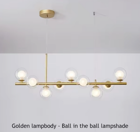 Luminaire Suspension finition élégante dorée – Référence : Miran4826-Luminaire Suspendu - Nexa Lights