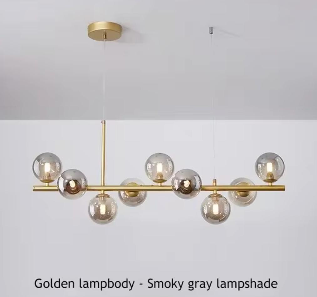 Luminaire Suspension finition élégante dorée – Référence : Miran4826-Luminaire Suspendu - Nexa Lights