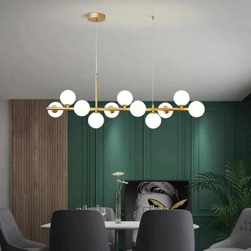 Luminaire Suspension finition élégante dorée – Référence : Miran4826-Luminaire Suspendu - Nexa Lights