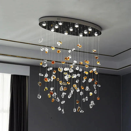 Luminaire Suspension finition élégante en cristal – Référence : Thélio5824- - Nexa Lights
