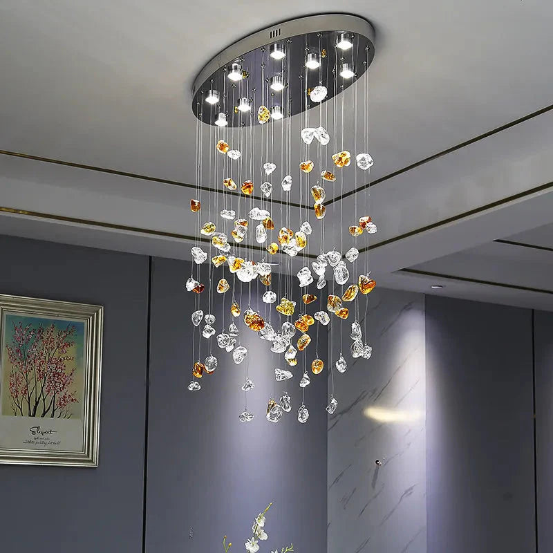 Luminaire Suspension finition élégante en cristal – Référence : Thélio5824- - Nexa Lights