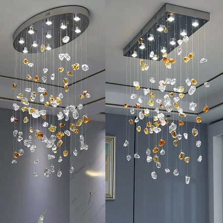 Luminaire Suspension finition élégante en cristal – Référence : Thélio5824- - Nexa Lights