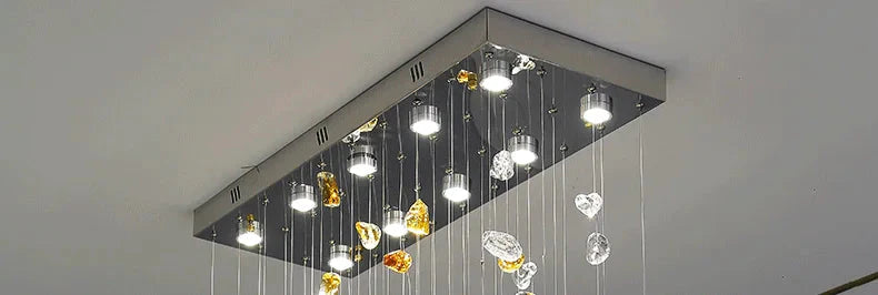 Luminaire Suspension finition élégante en cristal – Référence : Thélio5824- - Nexa Lights