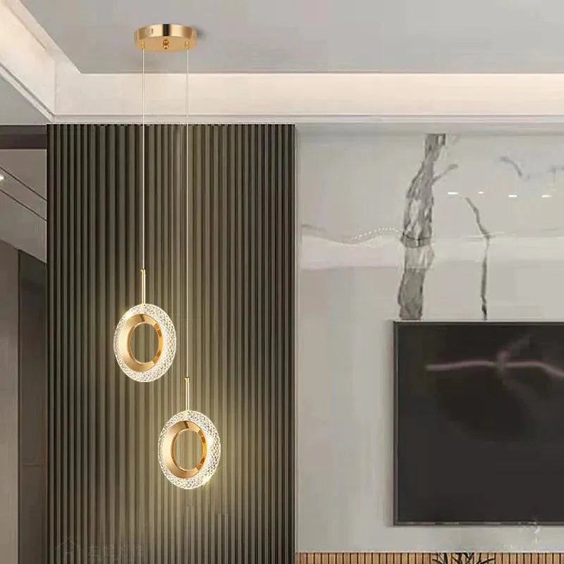 Luminaire Suspension finition élégante en métal doré – Référence : Azura4826-Luminaire Suspendu - Nexa Lights