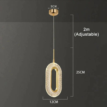 Luminaire Suspension finition élégante en métal doré – Référence : Azura4826-Luminaire Suspendu - Nexa Lights
