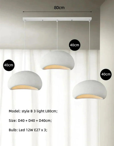 Luminaire Suspension finition élégante en résine – Référence : Alvyn5642-Luminaire Suspendu - Nexa Lights