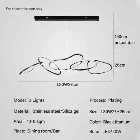 Luminaire Suspension finition en acier inoxydable – Référence : Maëlis4723-Luminaire Suspendu - Nexa Lights