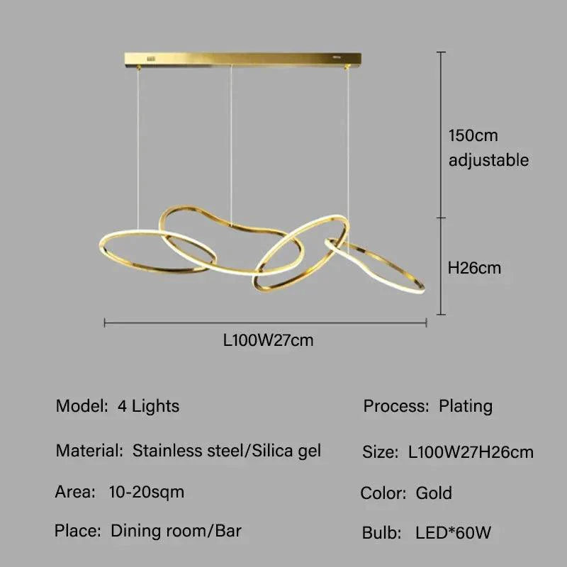 Luminaire Suspension finition en acier inoxydable – Référence : Maëlis4723-Luminaire Suspendu - Nexa Lights
