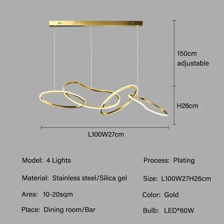 Luminaire Suspension finition en acier inoxydable – Référence : Maëlis4723-Luminaire Suspendu - Nexa Lights