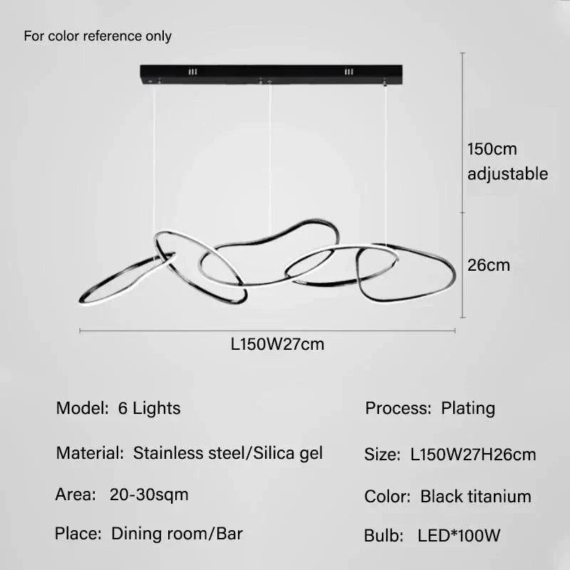 Luminaire Suspension finition en acier inoxydable – Référence : Maëlis4723-Luminaire Suspendu - Nexa Lights