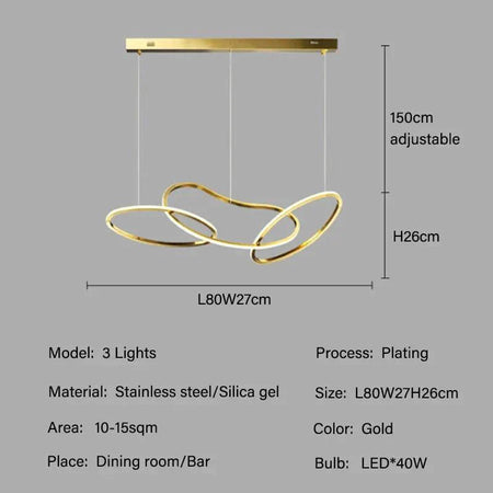 Luminaire Suspension finition en acier inoxydable – Référence : Maëlis4723-Luminaire Suspendu - Nexa Lights