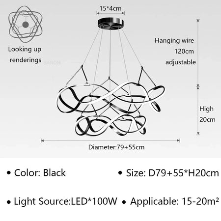 Luminaire Suspension finition en aluminium – Référence : Oréa5623-Luminaire Suspendu - Nexa Lights
