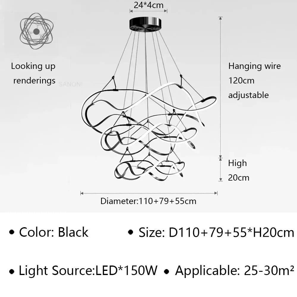 Luminaire Suspension finition en aluminium – Référence : Oréa5623-Luminaire Suspendu - Nexa Lights