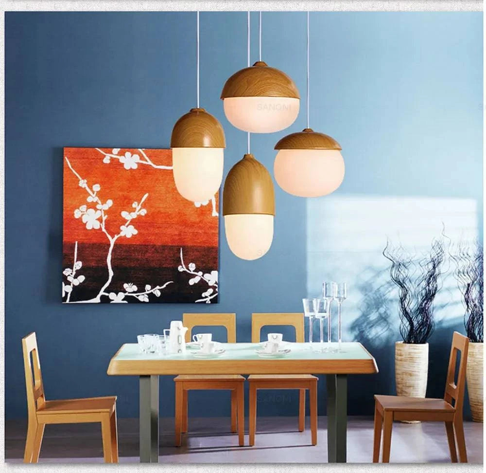 Luminaire Suspension finition en bois naturel – Référence : Calin4823- - Nexa Lights