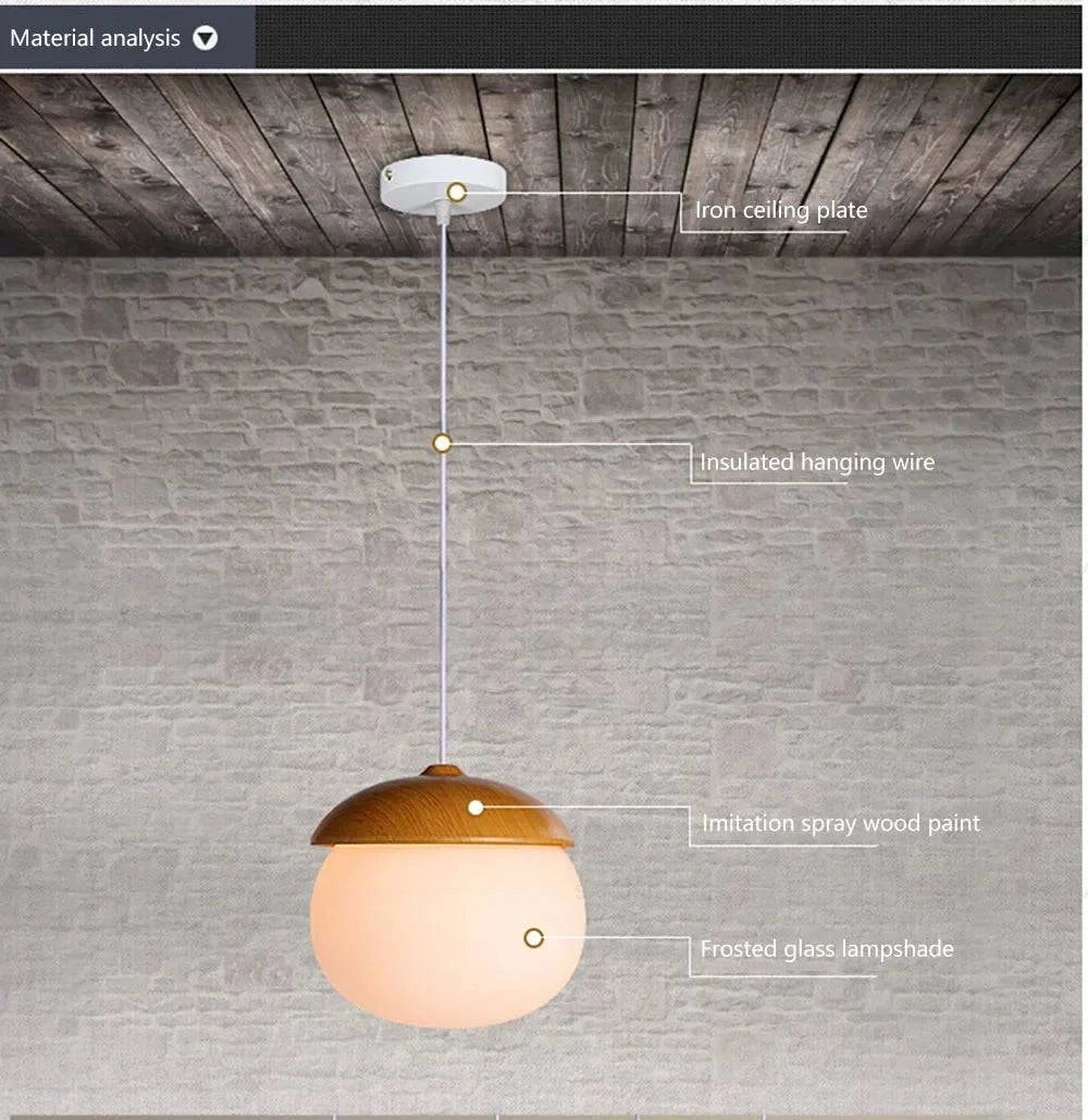 Luminaire Suspension finition en bois naturel – Référence : Calin4823- - Nexa Lights