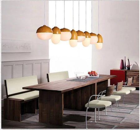 Luminaire Suspension finition en bois naturel – Référence : Calin4823- - Nexa Lights