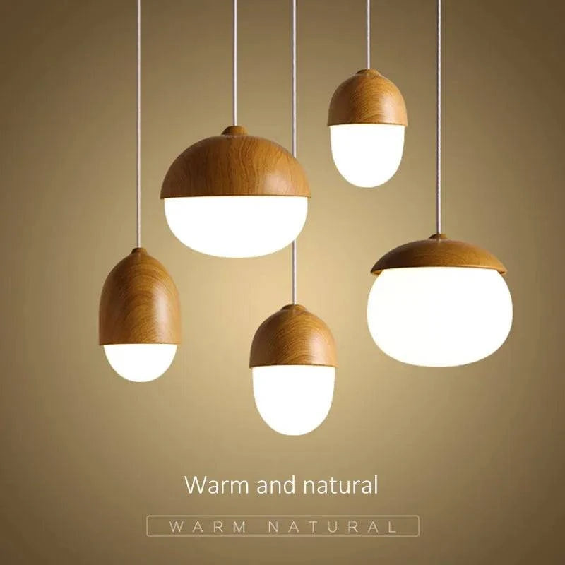 Luminaire Suspension finition en bois naturel – Référence : Calin4823- - Nexa Lights