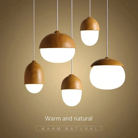 Luminaire Suspension finition en bois naturel – Référence : Calin4823- - Nexa Lights