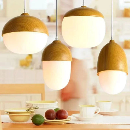 Luminaire Suspension finition en bois naturel – Référence : Calin4823- - Nexa Lights