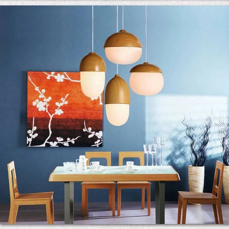 Luminaire Suspension finition en bois naturel – Référence : Calin4823- - Nexa Lights