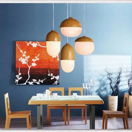 Luminaire Suspension finition en bois naturel – Référence : Calin4823- - Nexa Lights