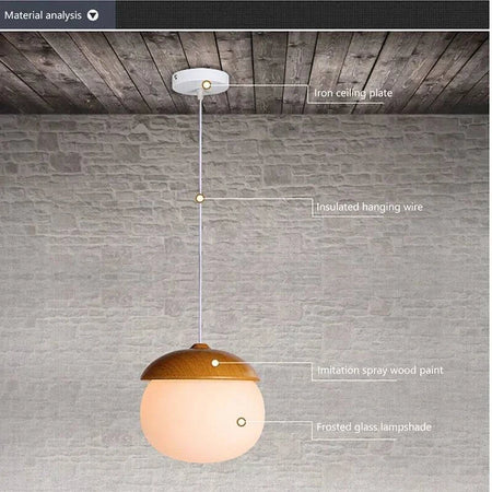 Luminaire Suspension finition en bois naturel – Référence : Calin4823- - Nexa Lights