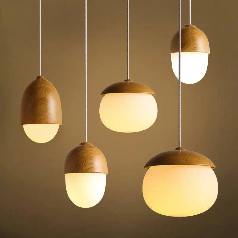 Luminaire Suspension finition en bois naturel – Référence : Calin4823- - Nexa Lights