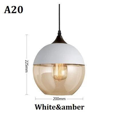 Luminaire Suspension finition en bois noir et verre ambré – Référence : Cyris4832-Luminaire Suspendu - Nexa Lights