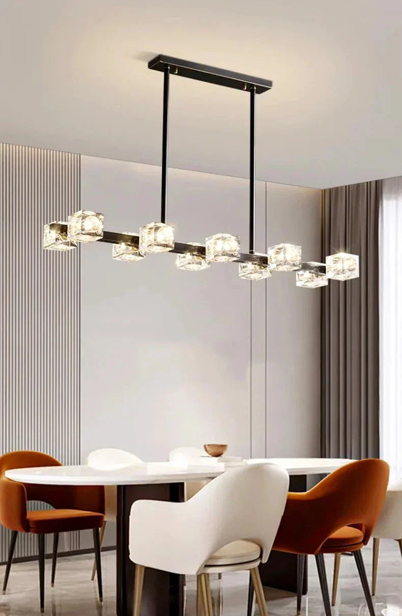 Luminaire Suspension finition en cristal moderne – Référence : Alindra5623- - Nexa Lights