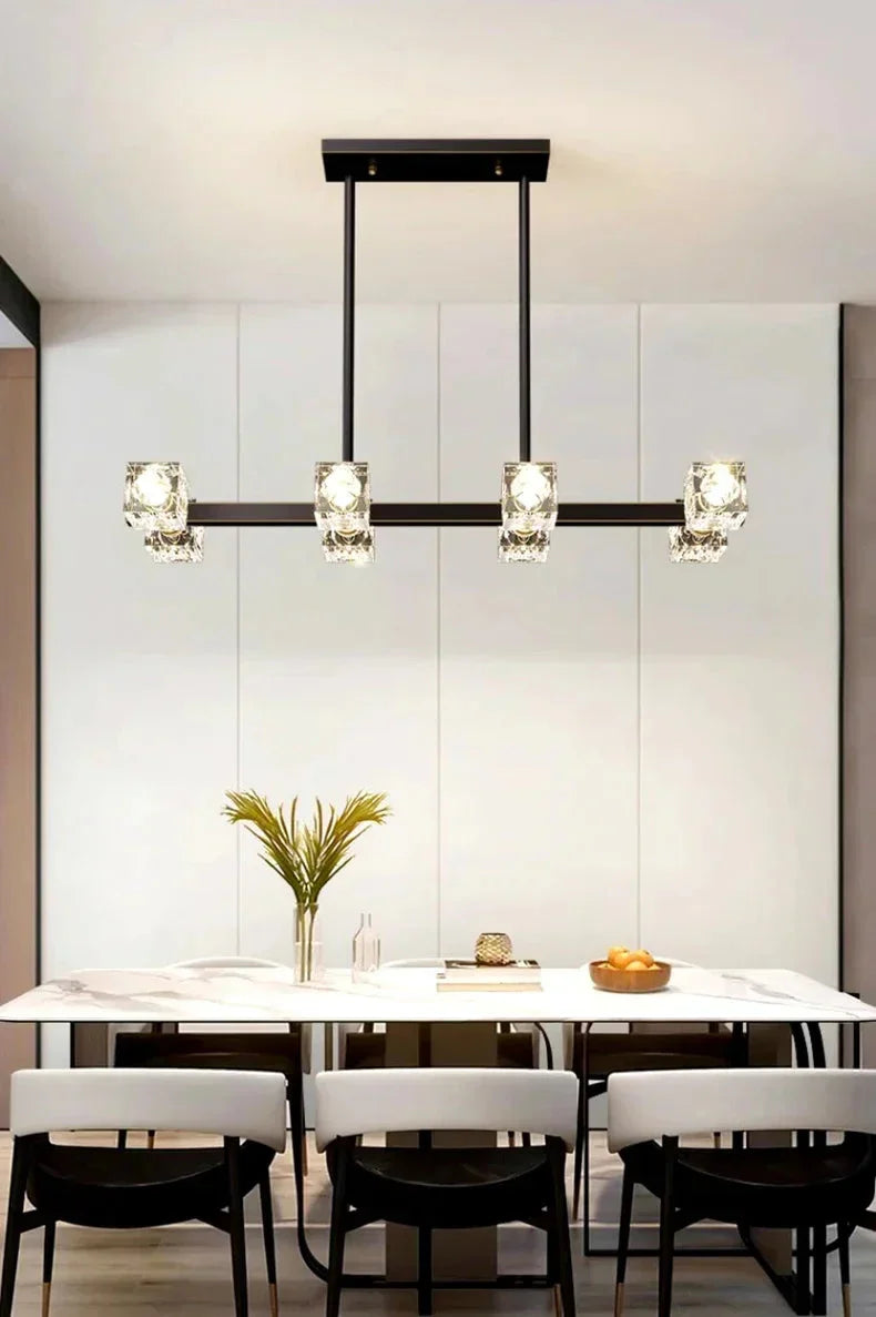 Luminaire Suspension finition en cristal moderne – Référence : Alindra5623- - Nexa Lights