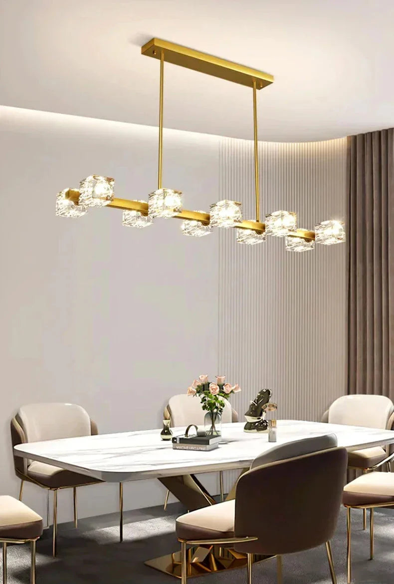 Luminaire Suspension finition en cristal moderne – Référence : Alindra5623- - Nexa Lights