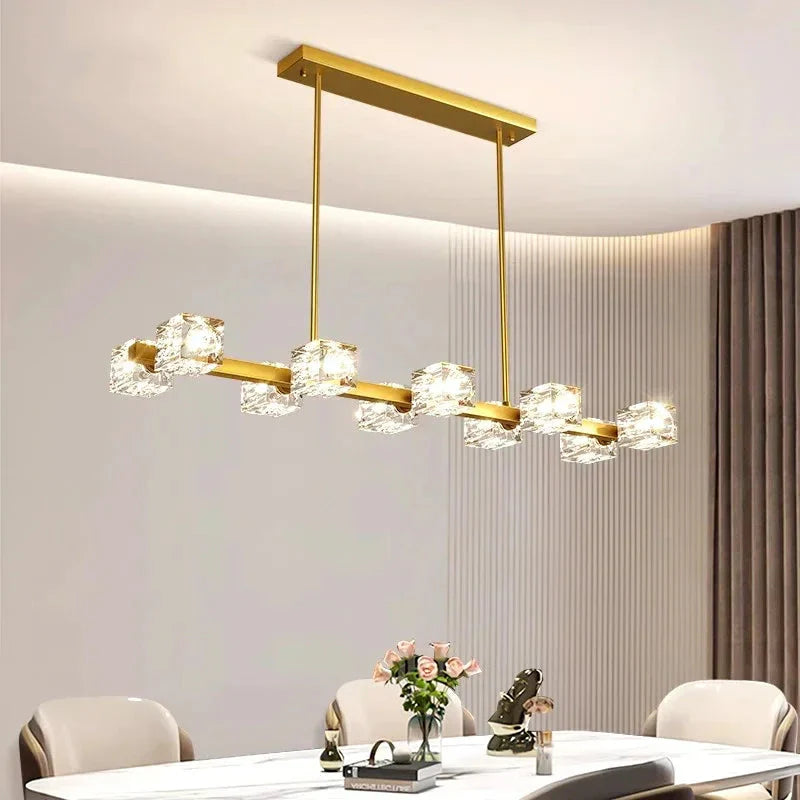 Luminaire Suspension finition en cristal moderne – Référence : Alindra5623- - Nexa Lights