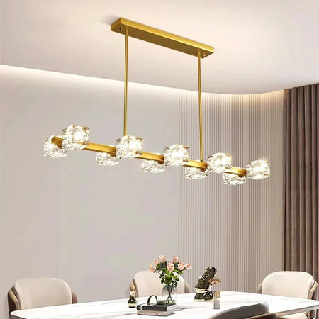 Luminaire Suspension finition en cristal moderne – Référence : Alindra5623- - Nexa Lights