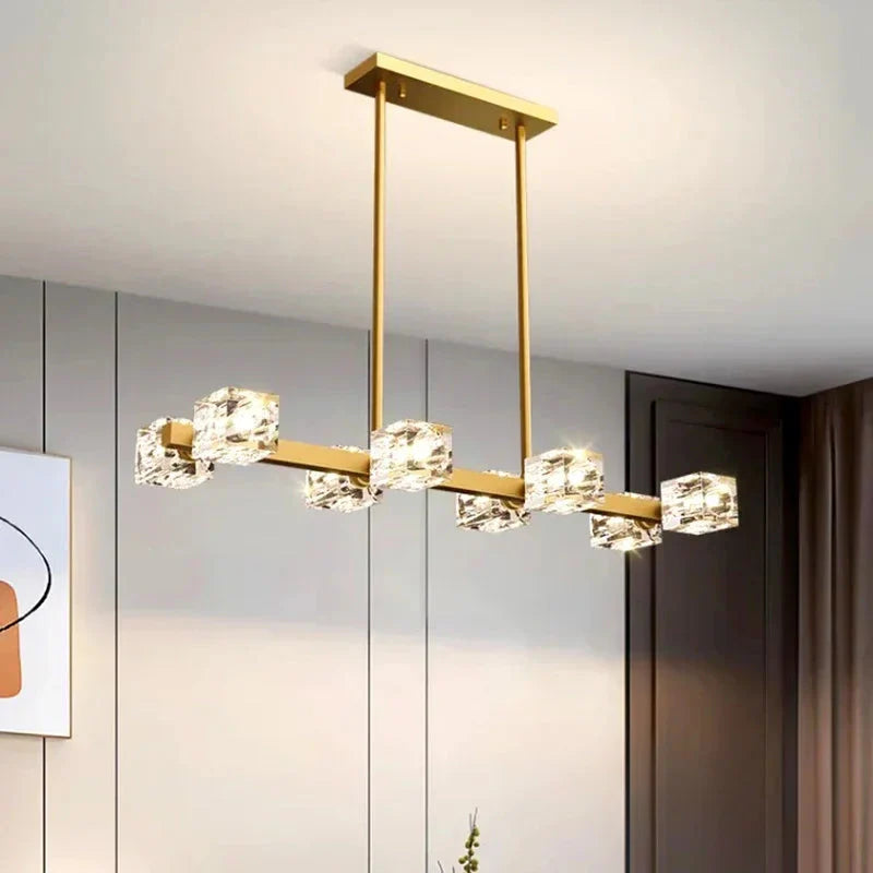 Luminaire Suspension finition en cristal moderne – Référence : Alindra5623- - Nexa Lights