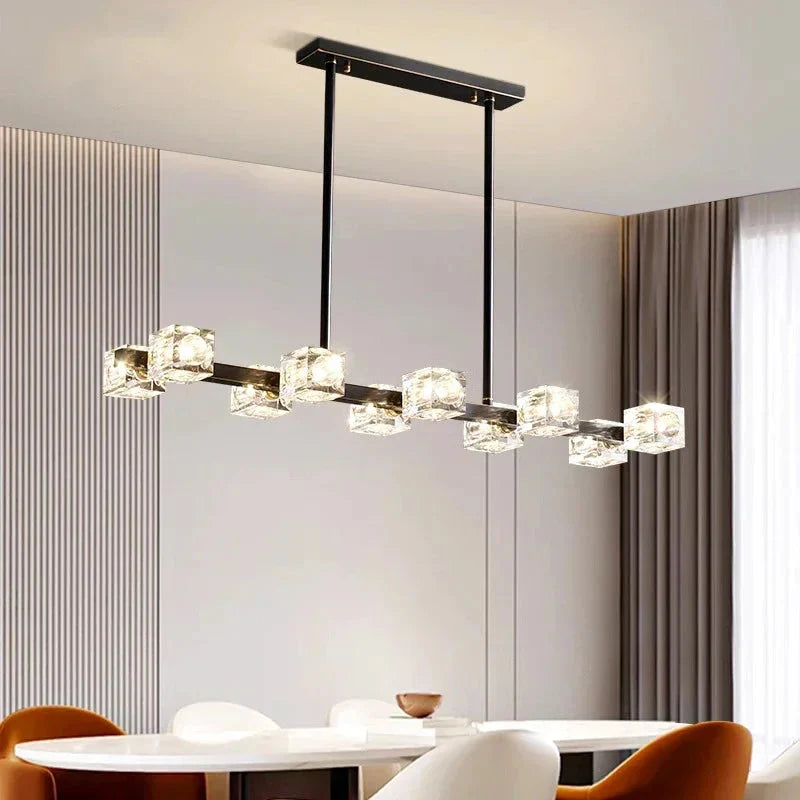 Luminaire Suspension finition en cristal moderne – Référence : Alindra5623- - Nexa Lights