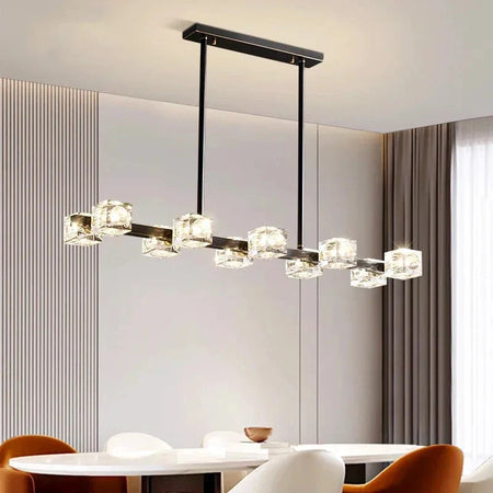 Luminaire Suspension finition en cristal moderne – Référence : Alindra5623- - Nexa Lights