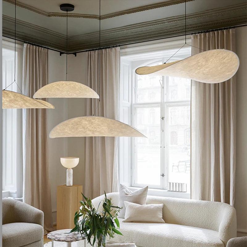Luminaire Suspension finition en tissu de soie – Référence : Alvyn5423-Luminaire Suspendu - Nexa Lights
