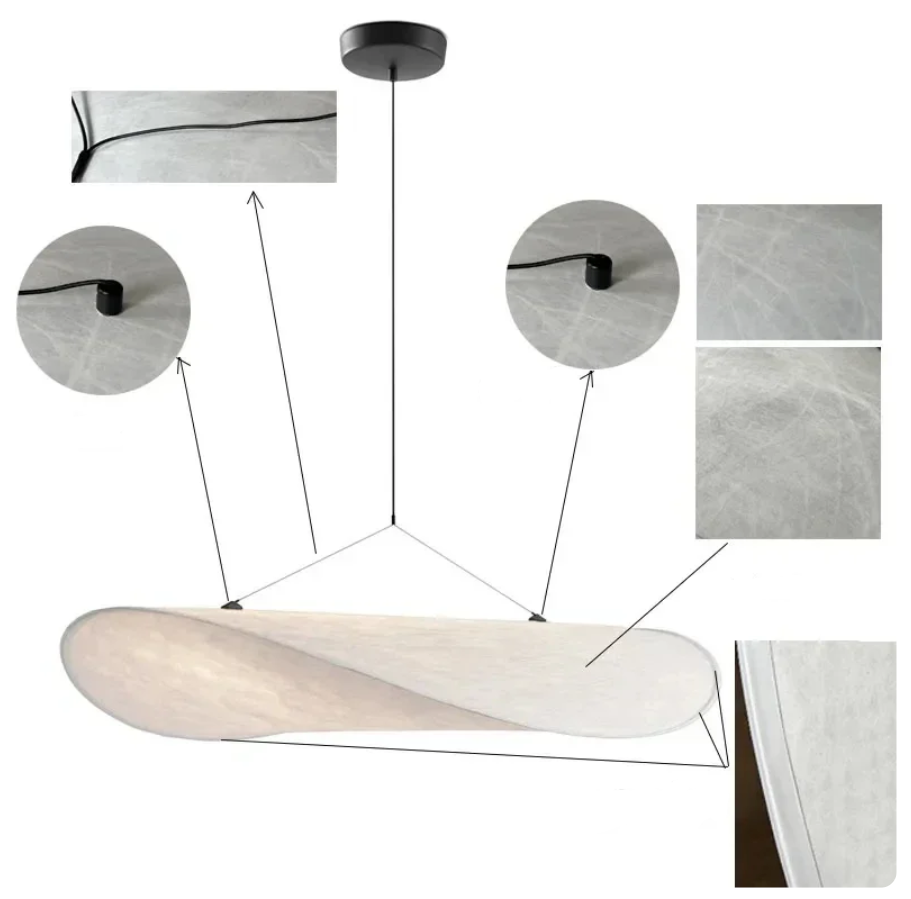 Luminaire Suspension finition en tissu de soie – Référence : Alvyn5423-Luminaire Suspendu - Nexa Lights
