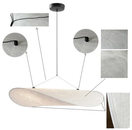 Luminaire Suspension finition en tissu de soie – Référence : Alvyn5423-Luminaire Suspendu - Nexa Lights
