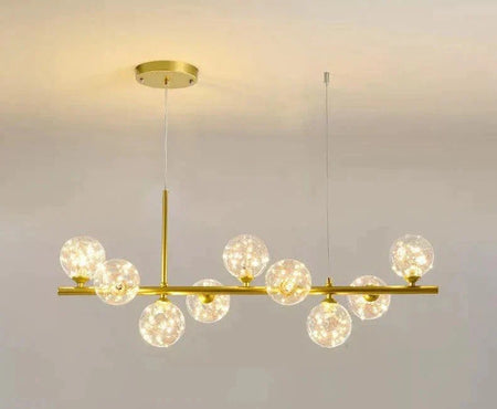 Luminaire Suspension finition en verre transparent – Référence : Isandre1294-Luminaire Suspendu - Nexa Lights