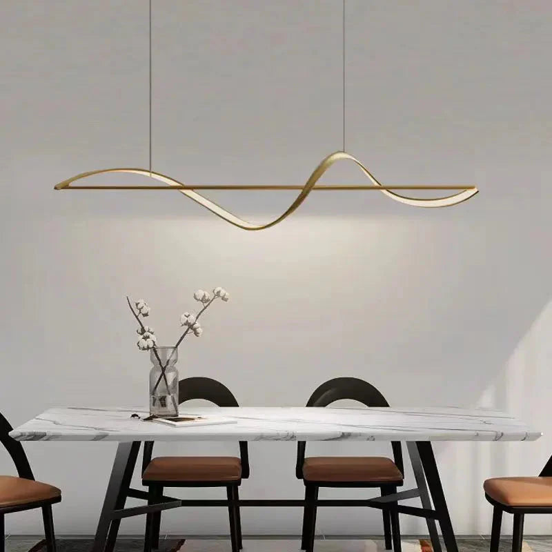Luminaire Suspension finition laiton avec variateur tactile – Référence : Marnie4823-Luminaire Suspendu - Nexa Lights