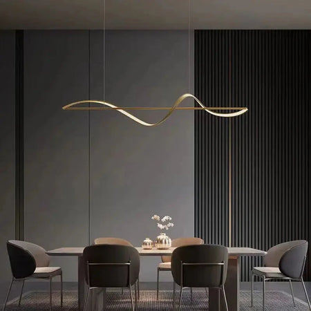 Luminaire Suspension finition laiton avec variateur tactile – Référence : Marnie4823-Luminaire Suspendu - Nexa Lights