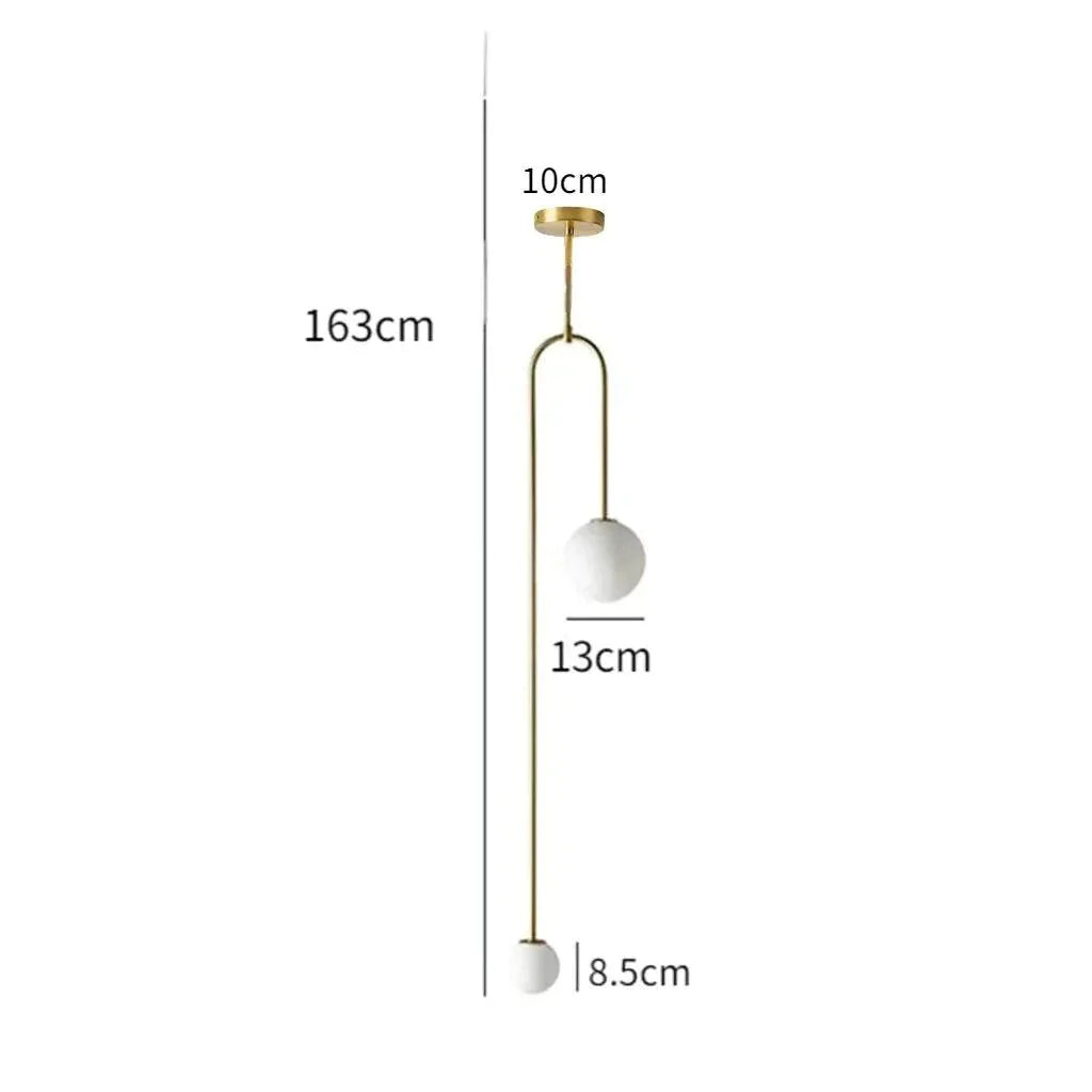 Luminaire Suspension finition laiton poli – Référence : Aléa4937-Luminaire Suspendu - Nexa Lights