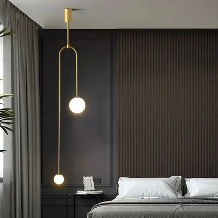 Luminaire Suspension finition laiton poli – Référence : Aléa4937-Luminaire Suspendu - Nexa Lights