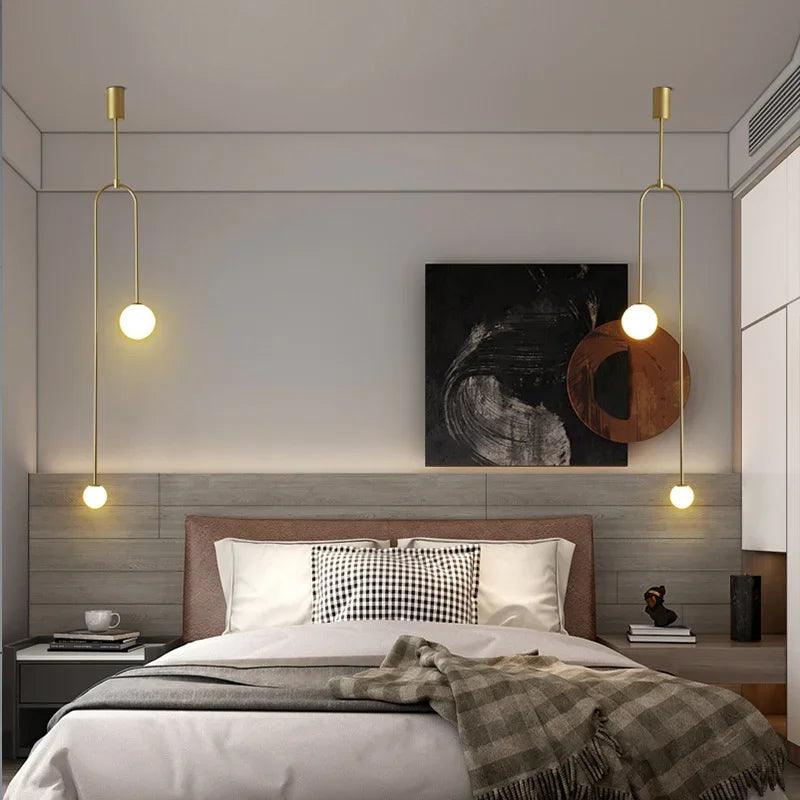 Luminaire Suspension finition laiton poli – Référence : Aléa4937-Luminaire Suspendu - Nexa Lights